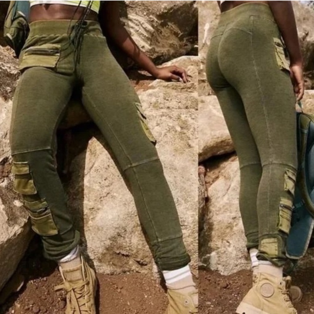 Free people movement utility pocket trail leggings